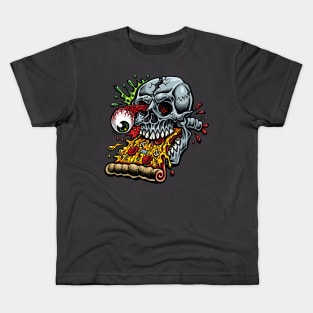 Pizza Skull Kids T-Shirt